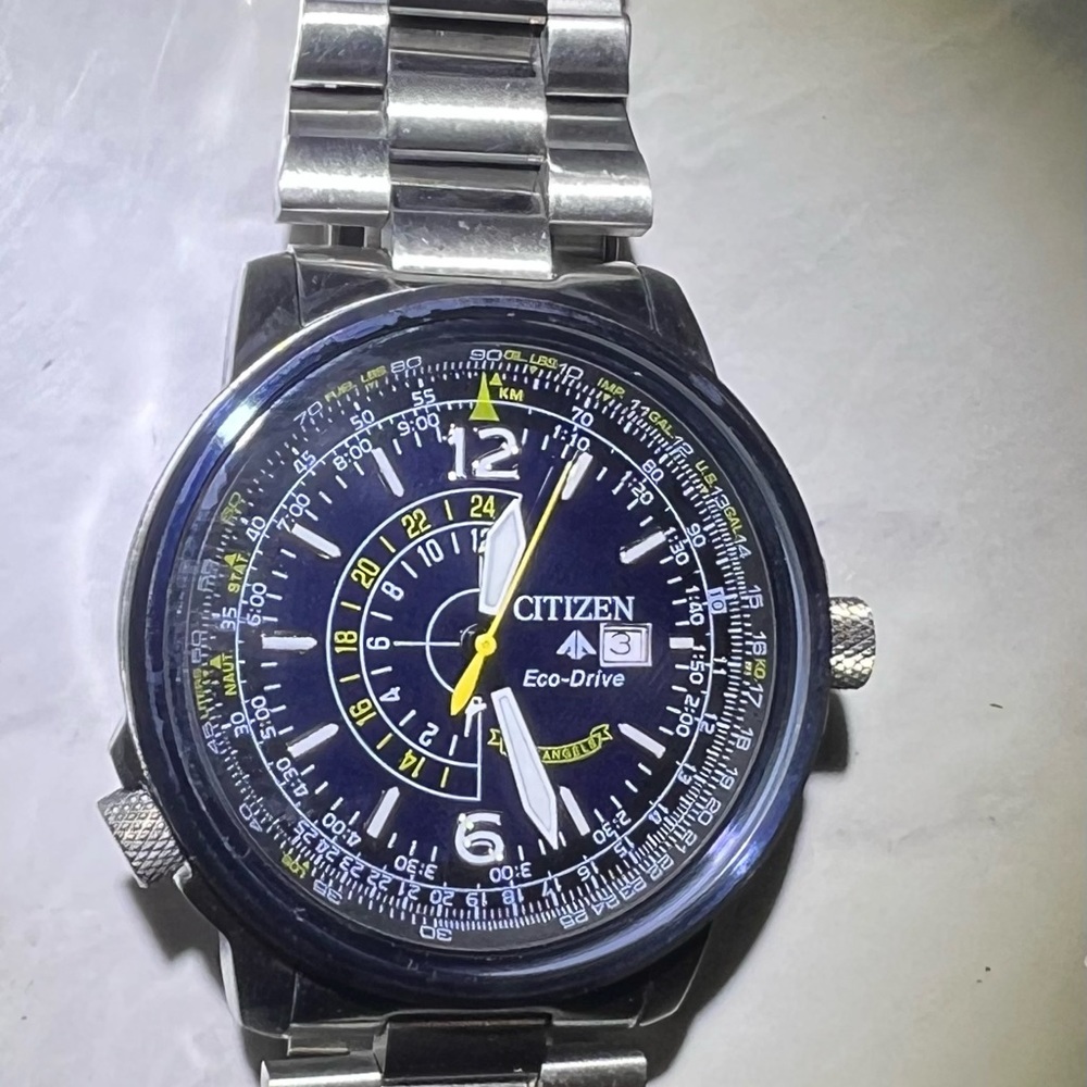 Citizen Nighthawk BLUE ANGEL STAINLESS BRACELET!